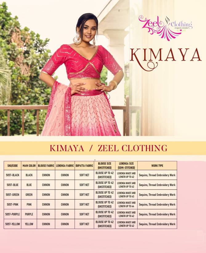 Kimaya By Zeel Clothing Wedding Chinon Lehenga Choli Wholesale Shop In Surat